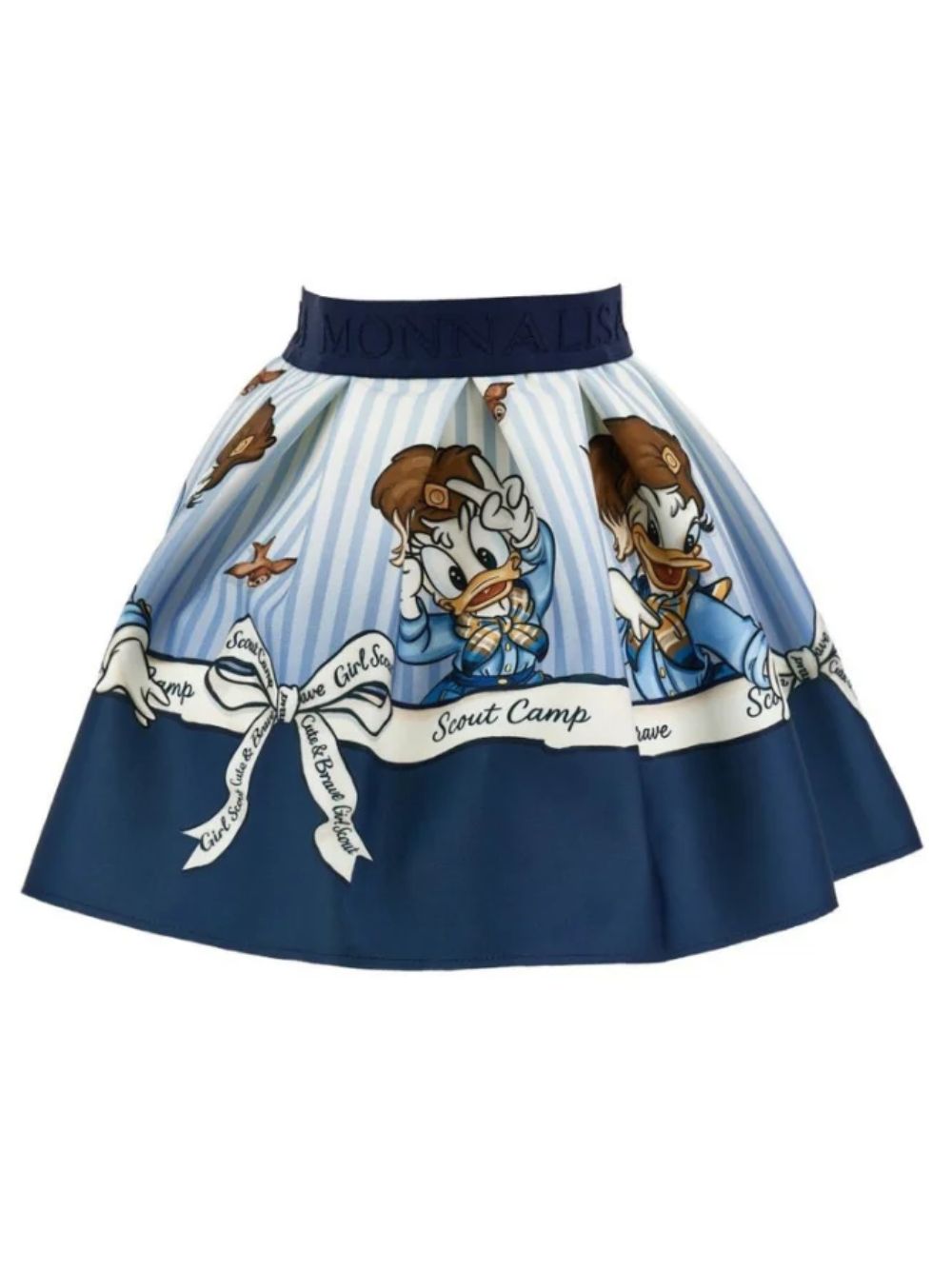 Gonna per bambina Monnalisa Kids blu con stampa grafica 11H707 8625 0156 MONNALISA KIDS