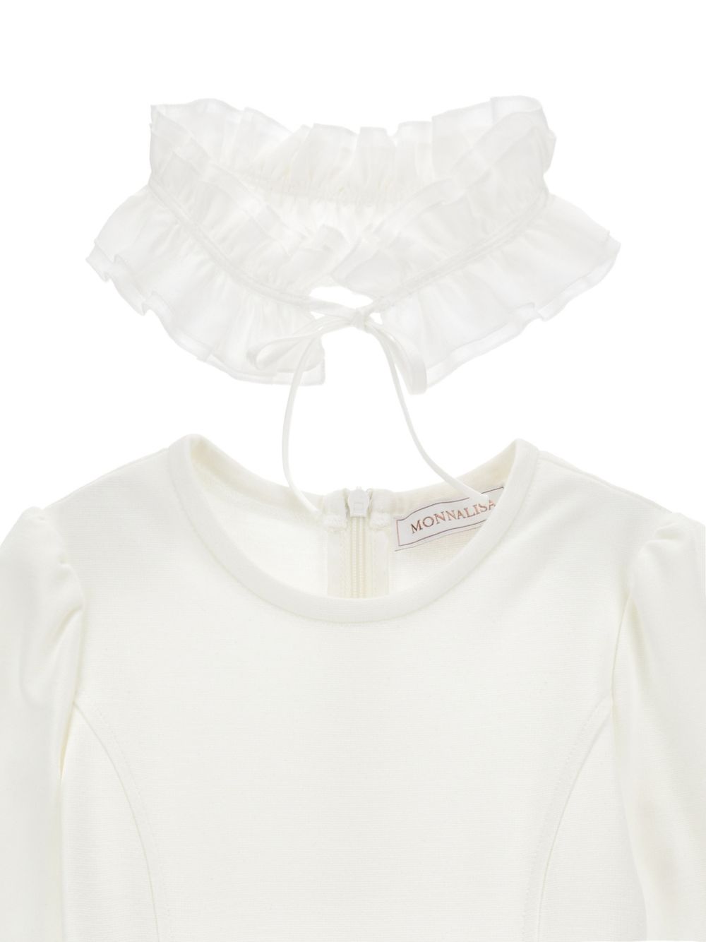 Abito per bambina Monnalisa Kids bianco con stampa orsetto all-over 11H909 8669 0031 MONNALISA KIDS