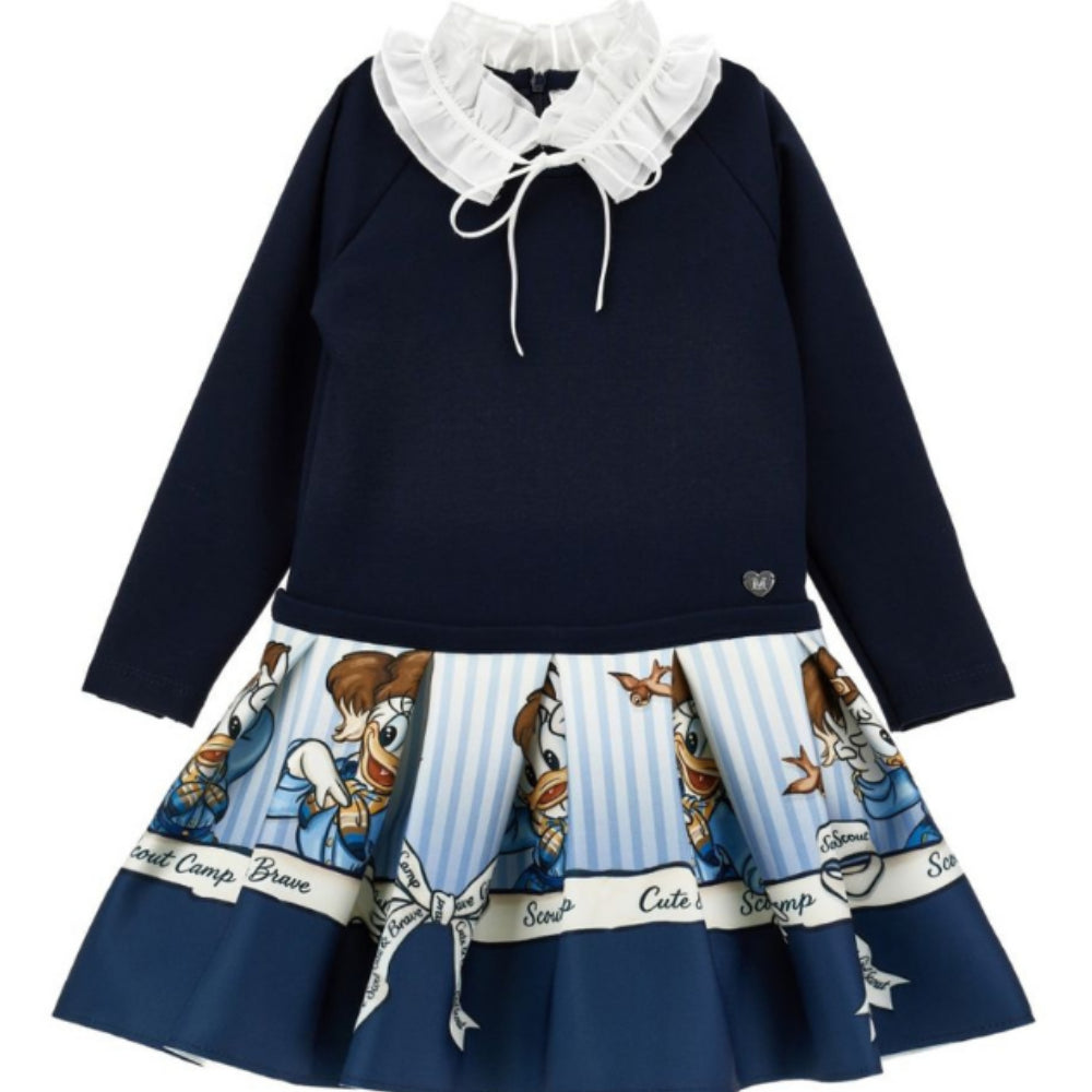Abito per bambina Monnalisa Kids x Disney con stampa Paperina 11H915 8625 0156 MONNALISA KIDS