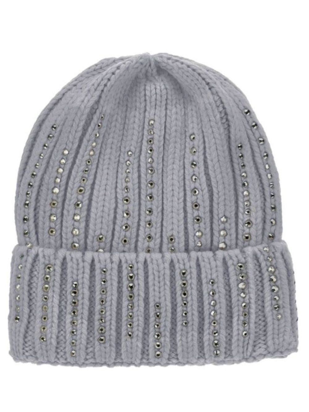 Cappello per bambina Monnalisa Kids grigio con trama a coste 17H004 8064 0032 MONNALISA KIDS