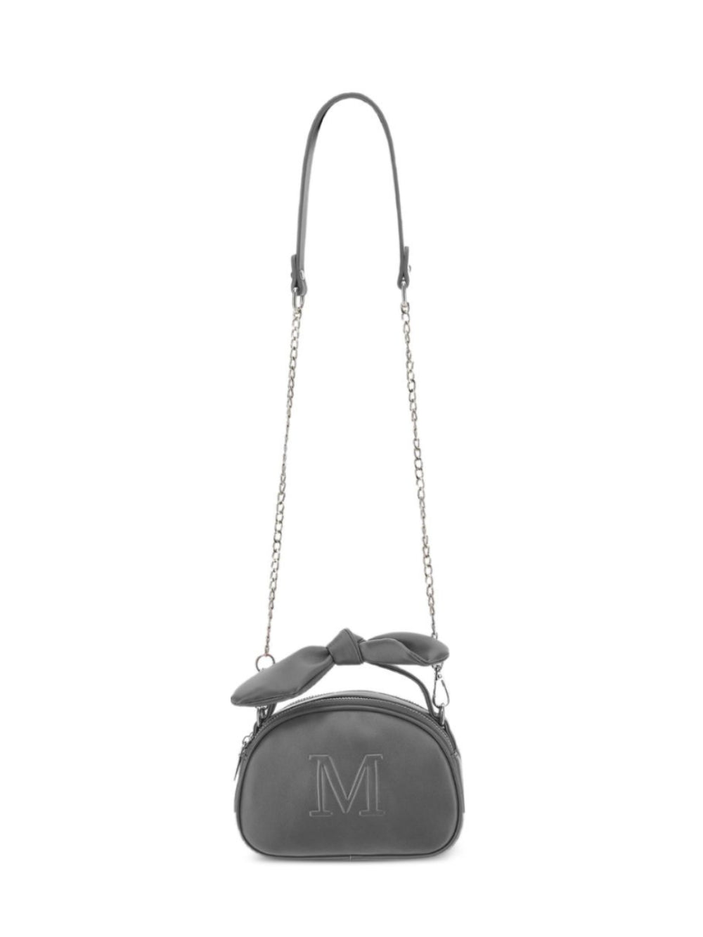 Borsa a tracolla per bambina Monnalisa Kids grigia con logo goffrato 17H006 8083 0031 MONNALISA KIDS