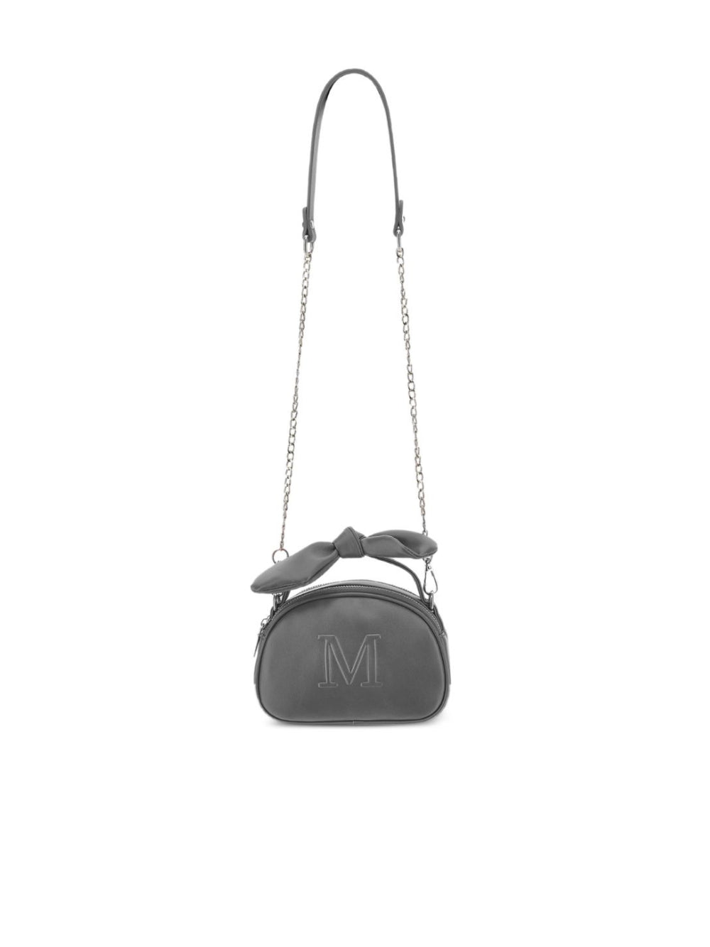 Borsa a tracolla per bambina Monnalisa Kids grigia con logo goffrato 17H006 8083 0031 MONNALISA KIDS