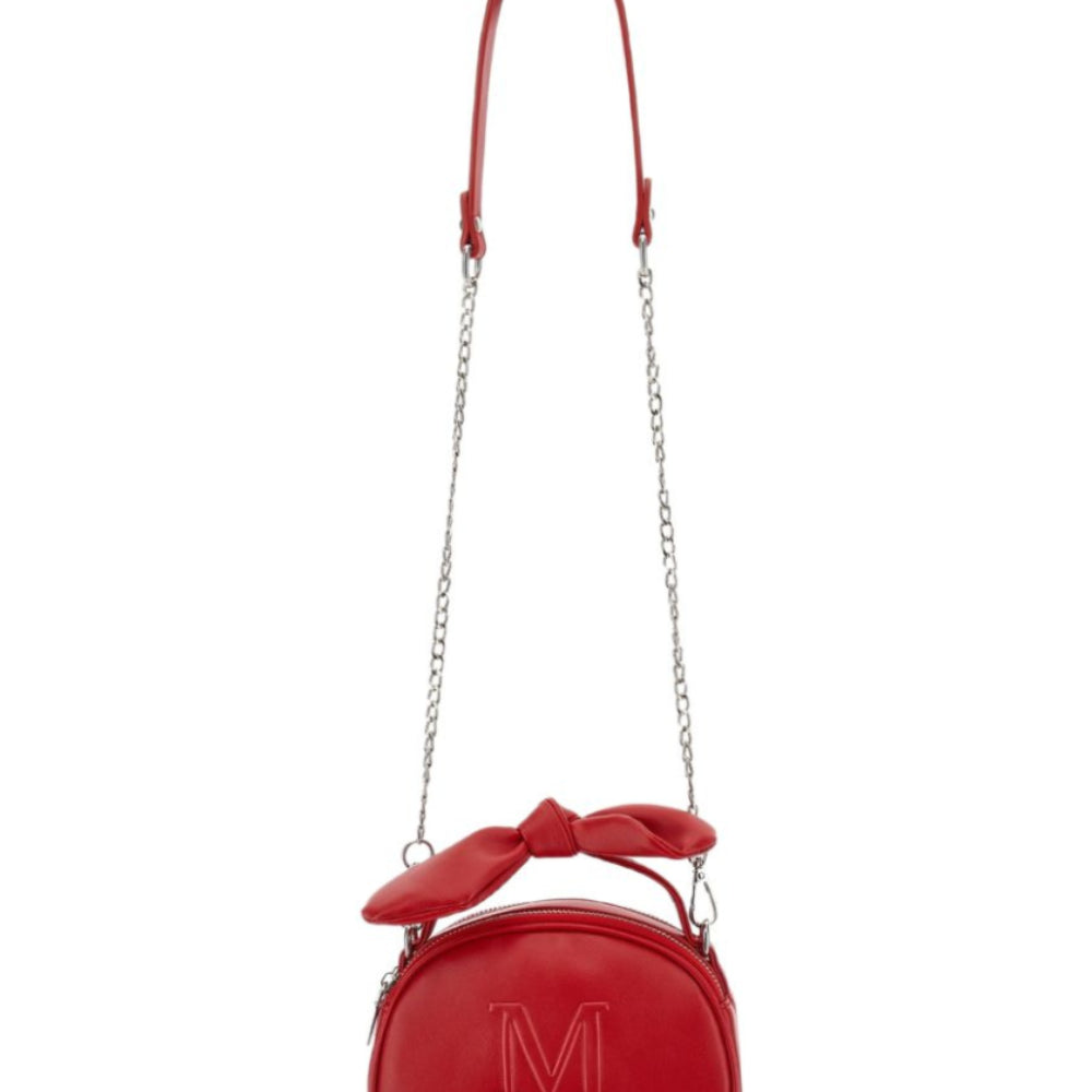 Borsa a tracolla per bambina Monnalisa Kids rossa con logo goffrato 17H006 8083 0043 MONNALISA KIDS