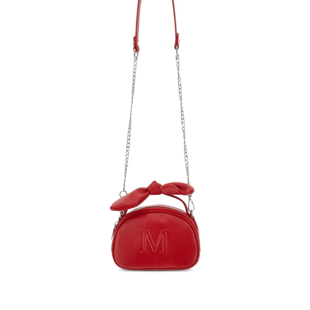 Borsa a tracolla per bambina Monnalisa Kids rossa con logo goffrato 17H006 8083 0043 MONNALISA KIDS