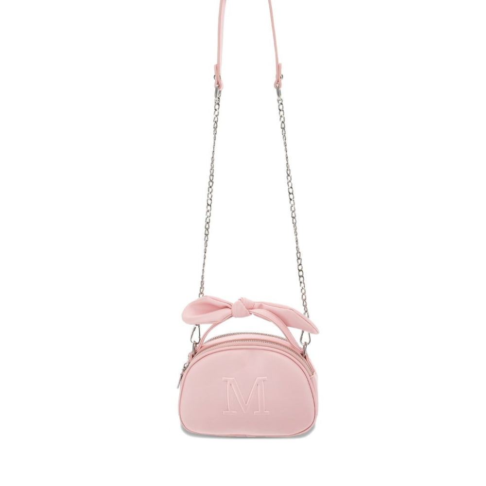 Borsa a tracolla per bambina Monnalisa Kids rosa con logo goffrato 17H006 8083 094F MONNALISA KIDS