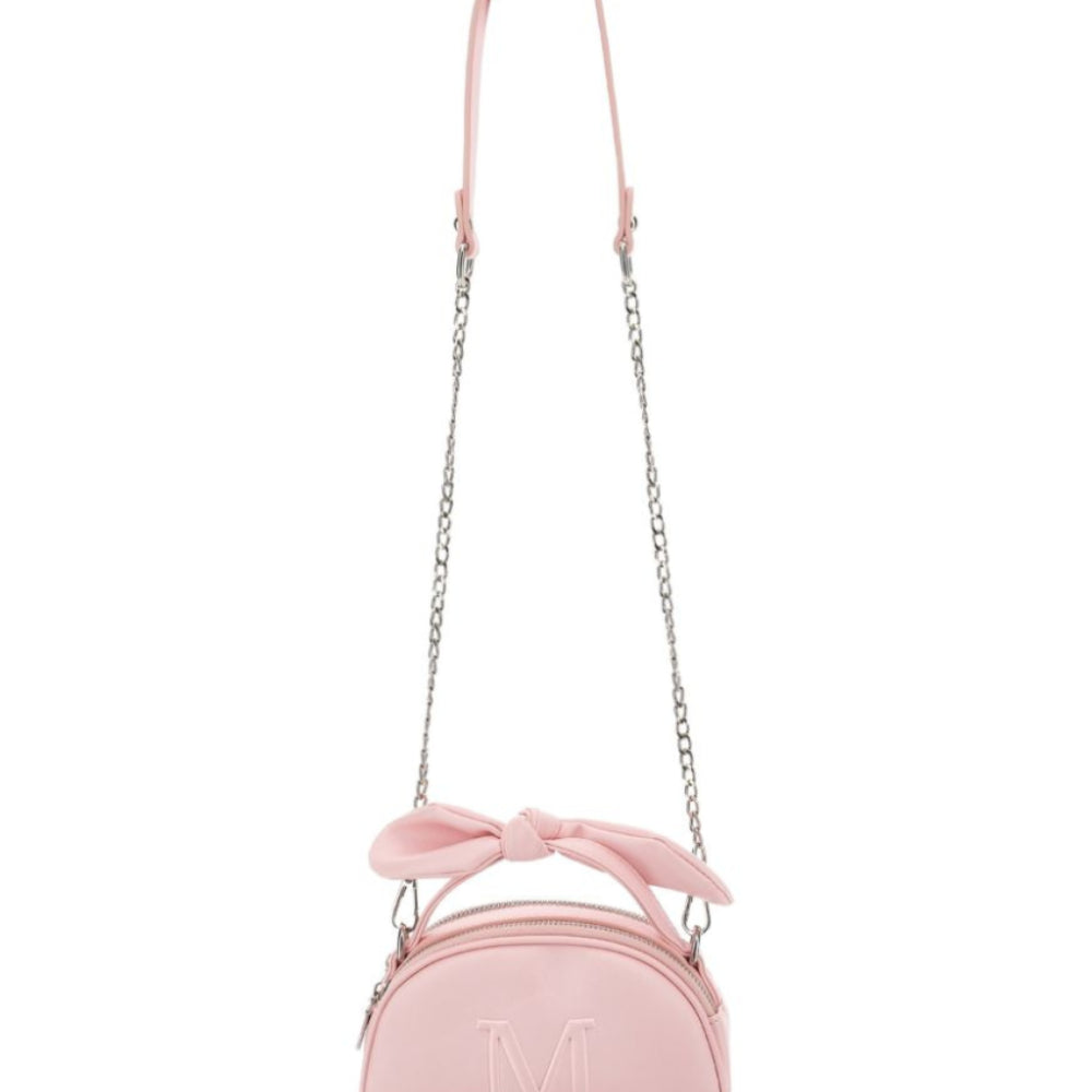 Borsa a tracolla per bambina Monnalisa Kids rosa con logo goffrato 17H006 8083 094F MONNALISA KIDS