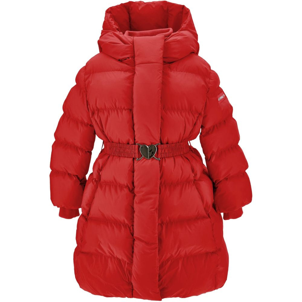 Piumino per bambina Monnalisa Kids rosso con cintura 17H100 8020 0043 MONNALISA KIDS