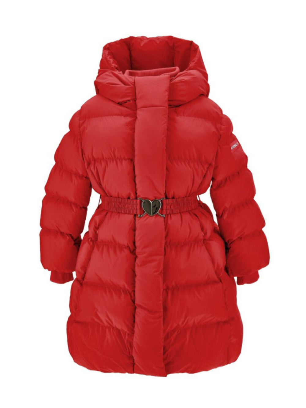 Piumino per bambina Monnalisa Kids rosso con cintura 17H100 8020 0043 MONNALISA KIDS