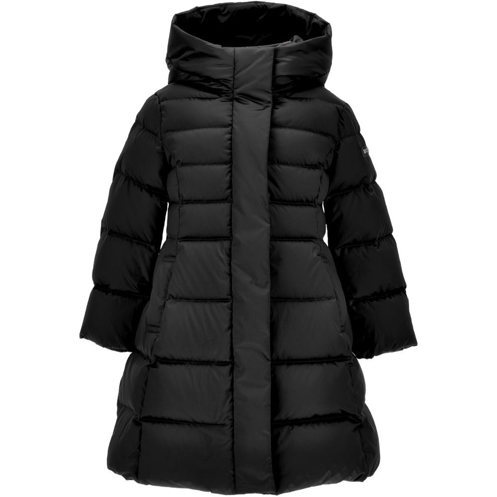 Cappotto trapuntato per bambina Monnalisa Kids nero con cappuccio 17H102 8026 0050 MONNALISA KIDS
