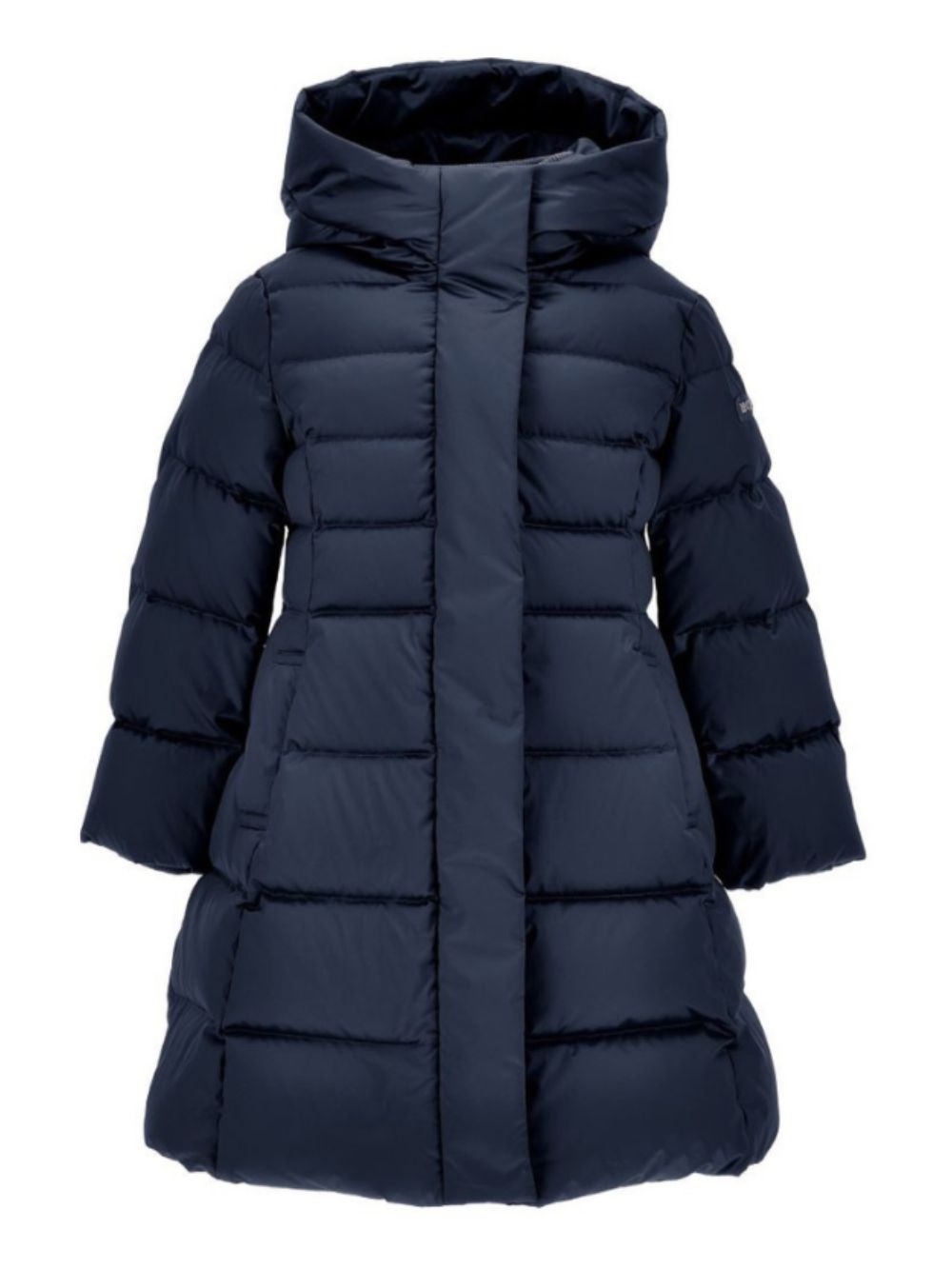 Giubbino trapuntato per bambina Monnalisa Kids blu con cappuccio 17H102 8026 056S MONNALISA KIDS