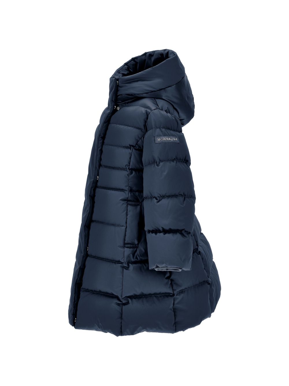 Cappotto trapuntato per bambina Monnalisa Kids blu con cappuccio 17H102 8026 056S MONNALISA KIDS