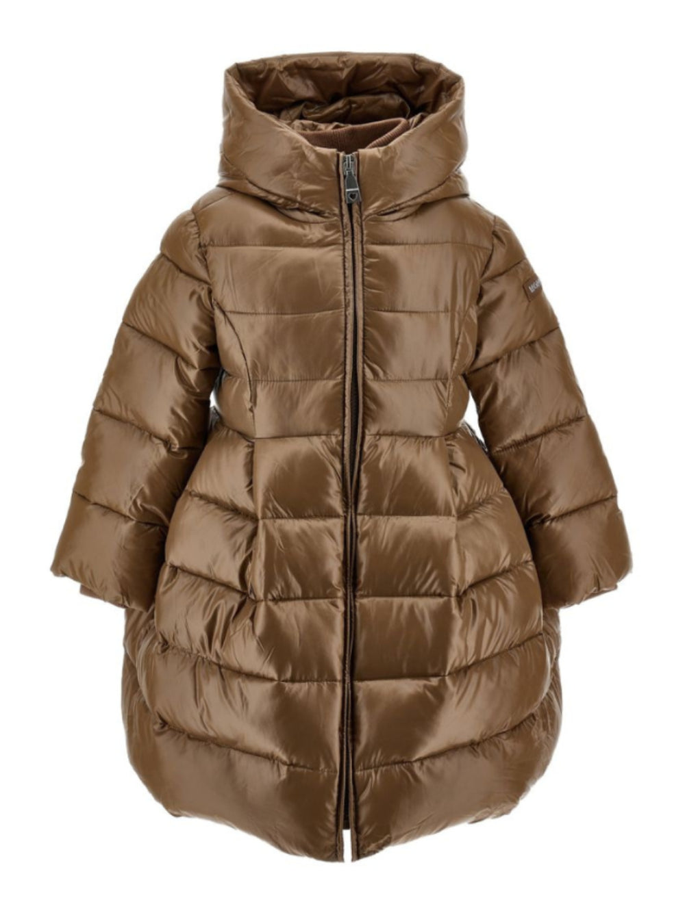 Giubbino per bambina Monnalisa Kids marrone con design imbottito 17H103 8022 0006 MONNALISA KIDS