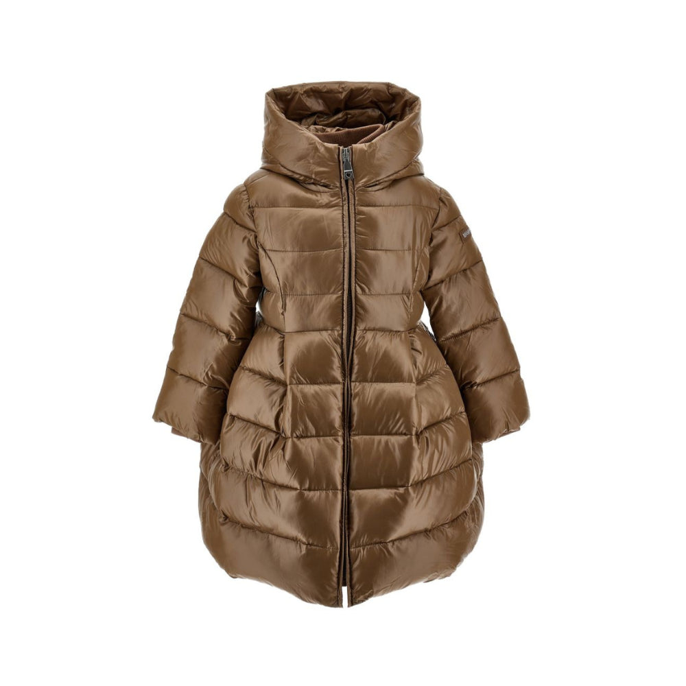 Giubbino per bambina Monnalisa Kids marrone con design imbottito 17H103 8022 0006 MONNALISA KIDS