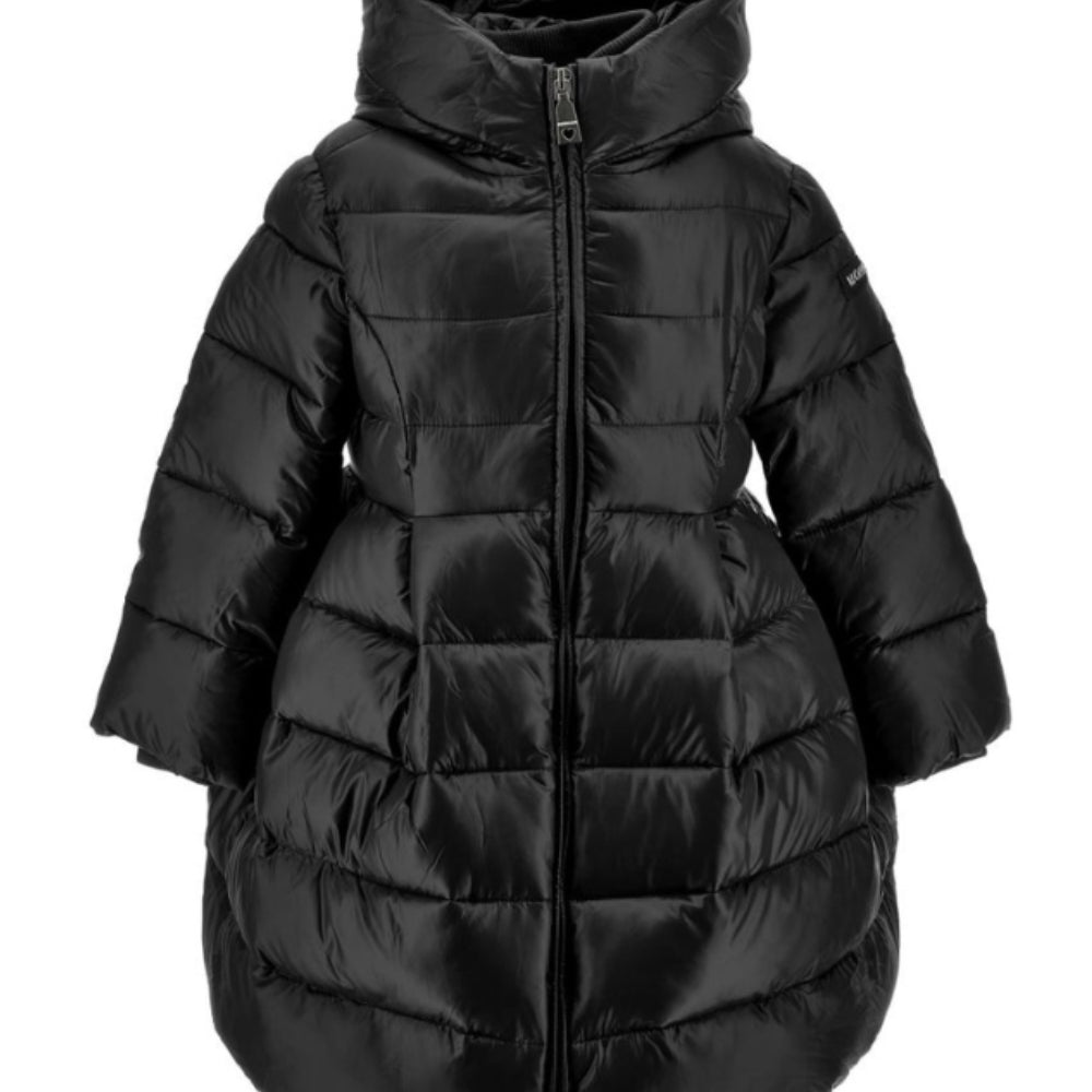 Giubbino per bambina Monnalisa nero con cappuccio 17H103 8022 0050 MONNALISA KIDS