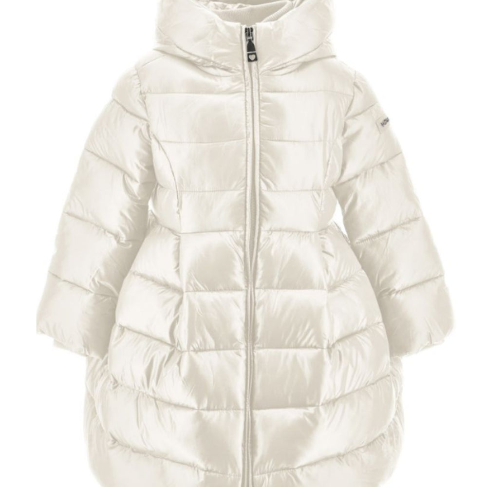 Giubbino per bambina Monnalisa Kids bianco con design imbottito 17H103 8022 029F MONNALISA KIDS