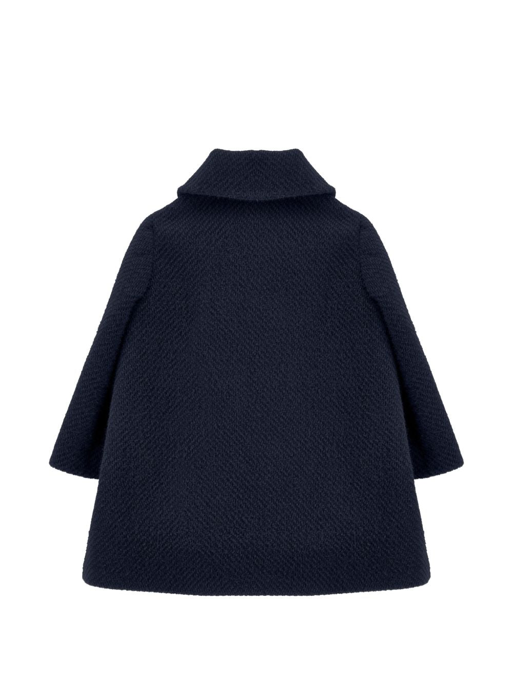 Cappotto per bambina Monnalisa Kids blu con colletto alla Peter Pan 17H106 8360 056S MONNALISA KIDS