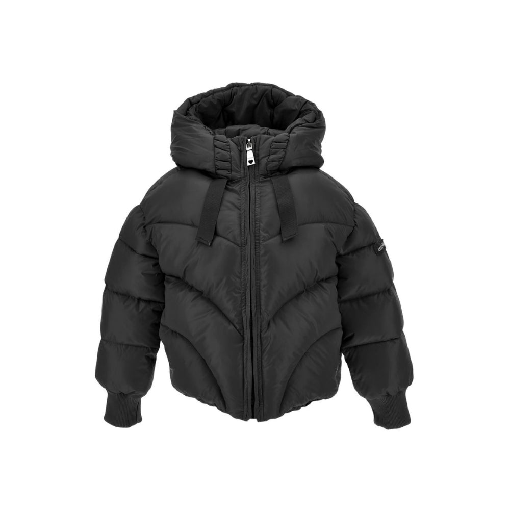 Giubbino per bambina Monnalisa Kids nero con design trapuntato 17H107 8022 0050 MONNALISA KIDS