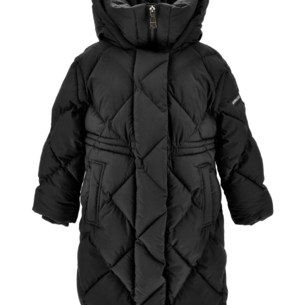 Giubbino per bambina Monnalisa Kids nero con trapuntatura a diamante 17H108 8025 0050 MONNALISA KIDS