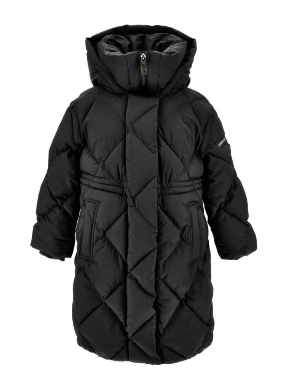 Giubbino per bambina Monnalisa Kids nero con trapuntatura a diamante 17H108 8025 0050 MONNALISA KIDS