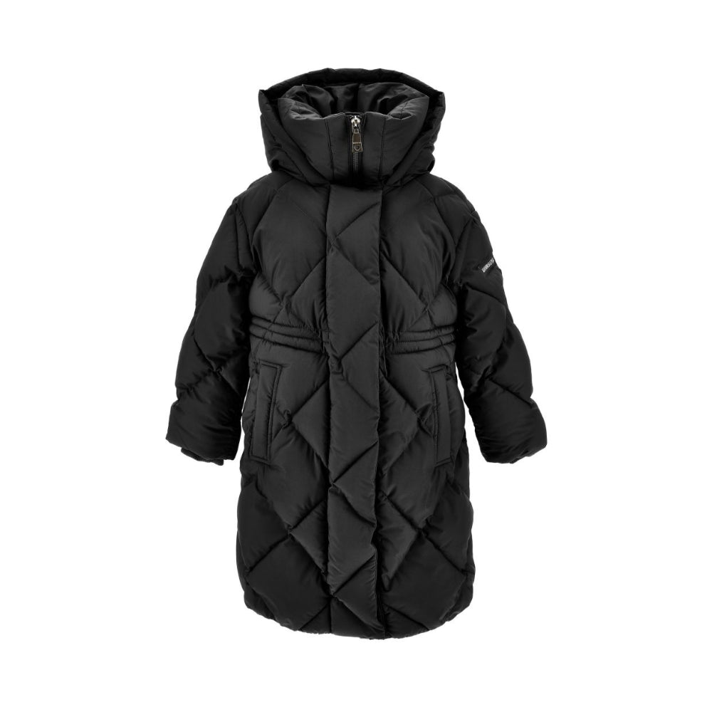 Giubbino per bambina Monnalisa Kids nero con trapuntatura a diamante 17H108 8025 0050 MONNALISA KIDS