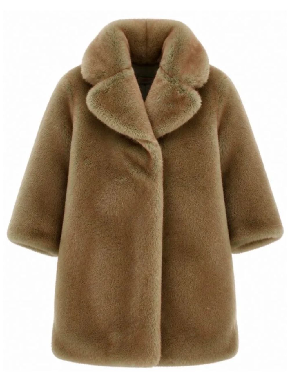 Cappotto per bambina Monnalisa Kids marrone con colletto 17H109 8034 0024 MONNALISA KIDS