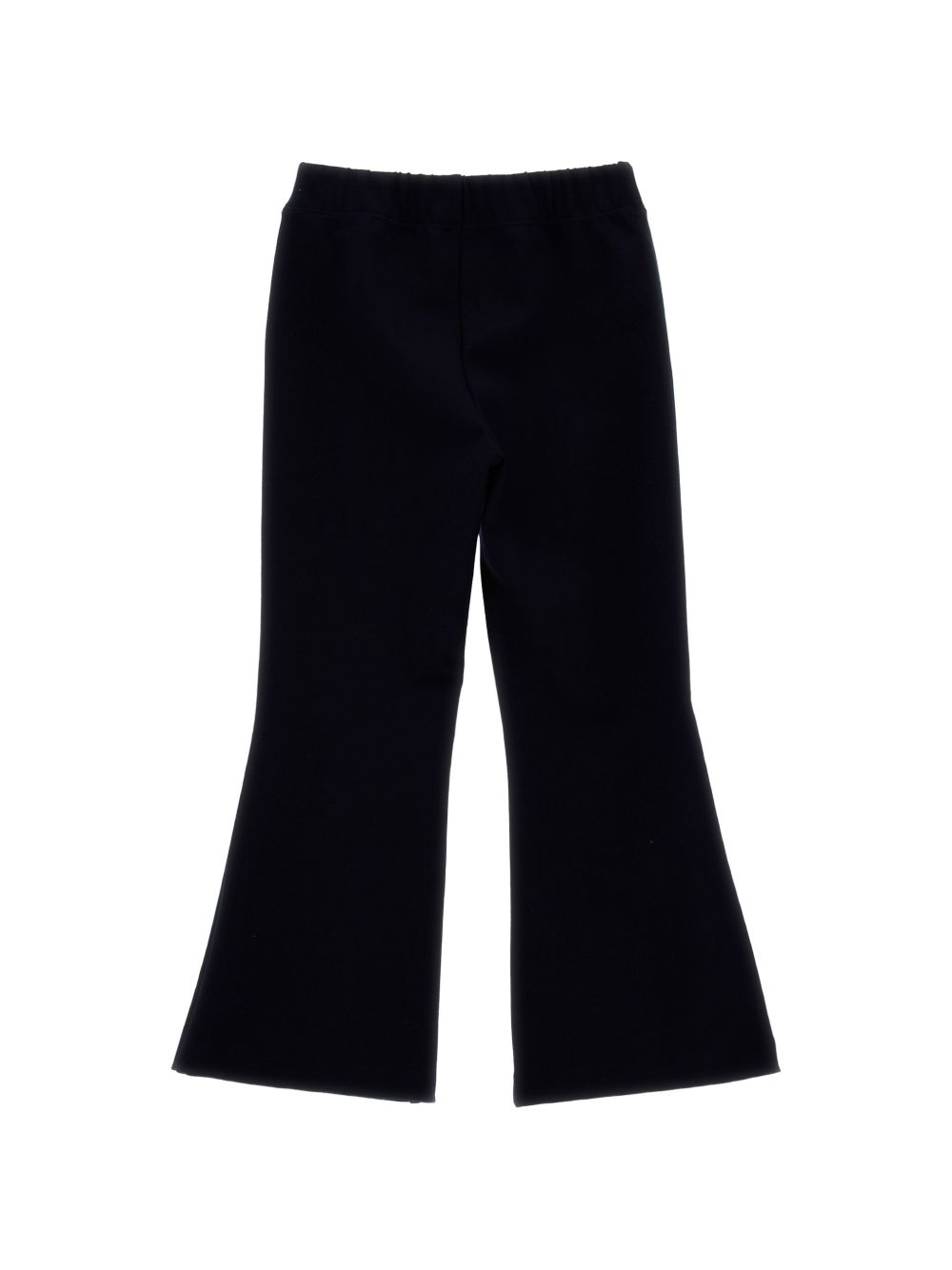 Pantaloni svasati per bambina Monnalisa Kids blu con placca logo 17H403 8220 0056 MONNALISA KIDS