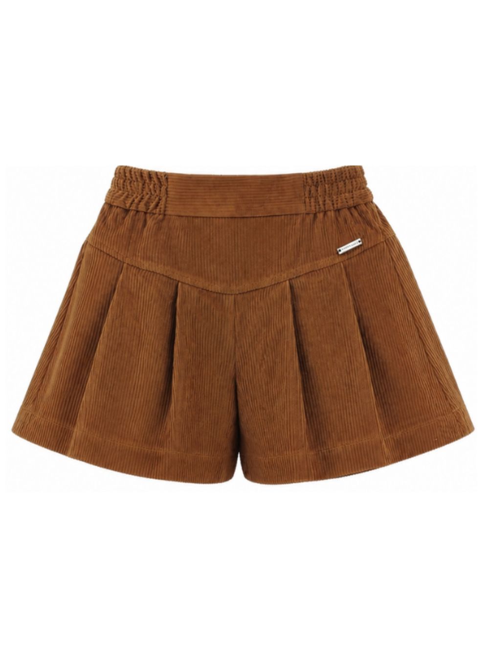 Shorts per bambina Monnalisa Kids marrone in velluto a coste 17H404 8852 0005 MONNALISA KIDS
