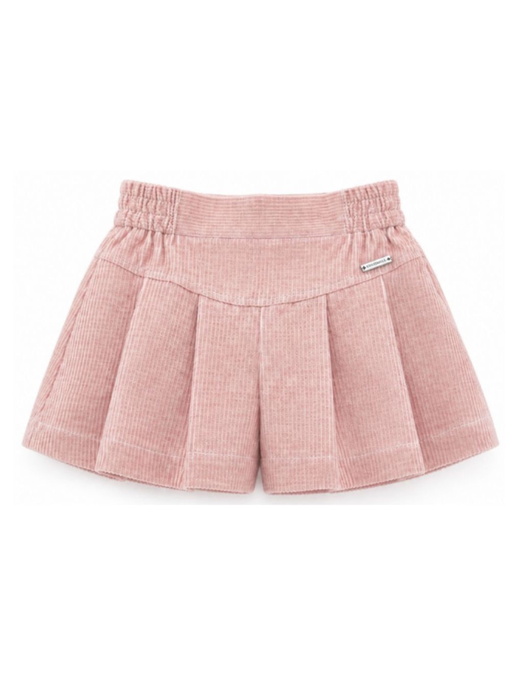Shorts per bambina Monnalisa Kids rosa in velluto a coste 17H404 8852 094F MONNALISA KIDS