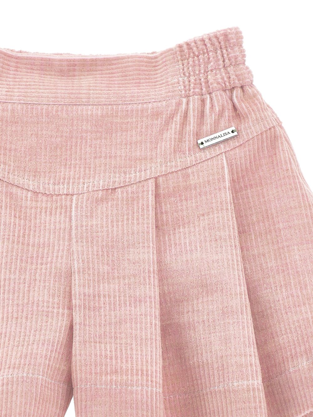Shorts per bambina Monnalisa Kids rosa in velluto a coste 17H404 8852 094F MONNALISA KIDS