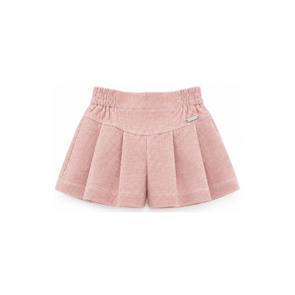 Shorts per bambina Monnalisa Kids rosa in velluto a coste 17H404 8852 094F MONNALISA KIDS