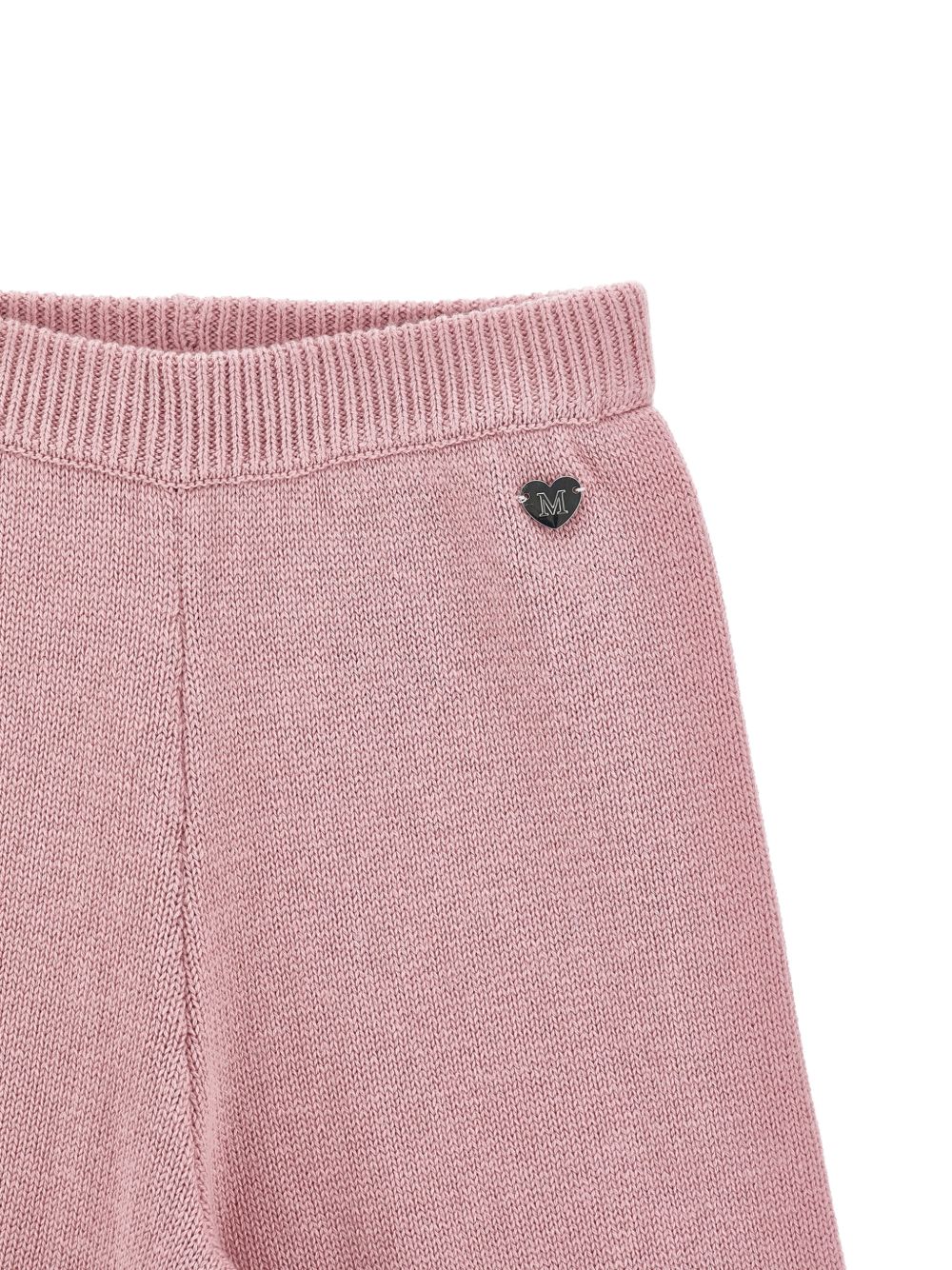 Pantaloni per bambina Monnalisa Kids rosa con design lavorato a maglia 17H409 8060 0094 MONNALISA KIDS