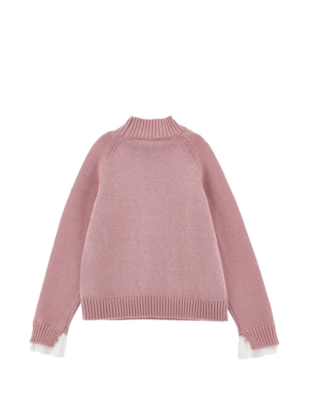 Maglione per bambina Monnalisa Kids rosa con design lavorato a maglia 17H601 8060 0094 MONNALISA KIDS