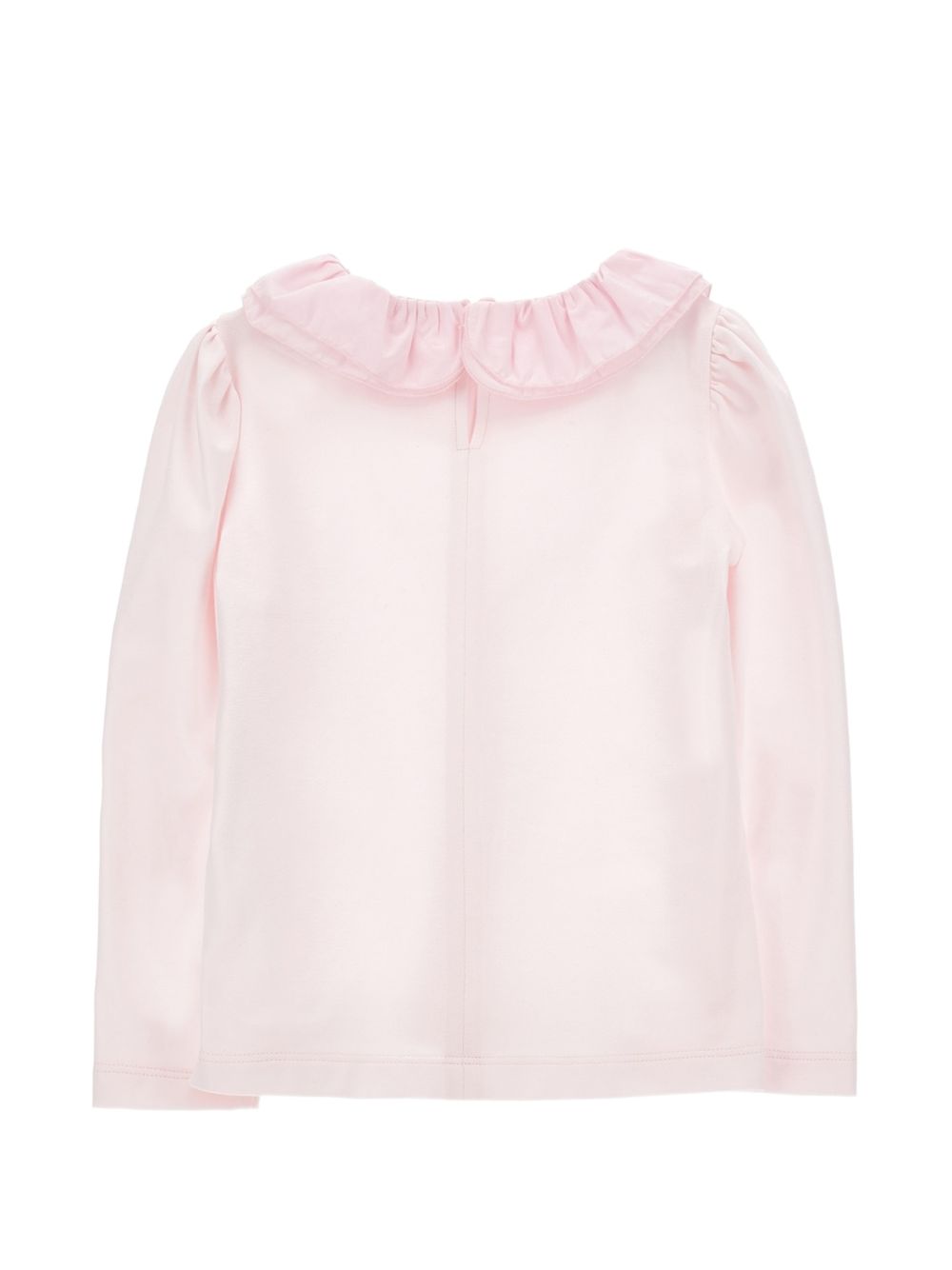 T-shirt per bambina Monnalisa Kids rosa con colletto con ruches 17H603 8201 0091 MONNALISA KIDS