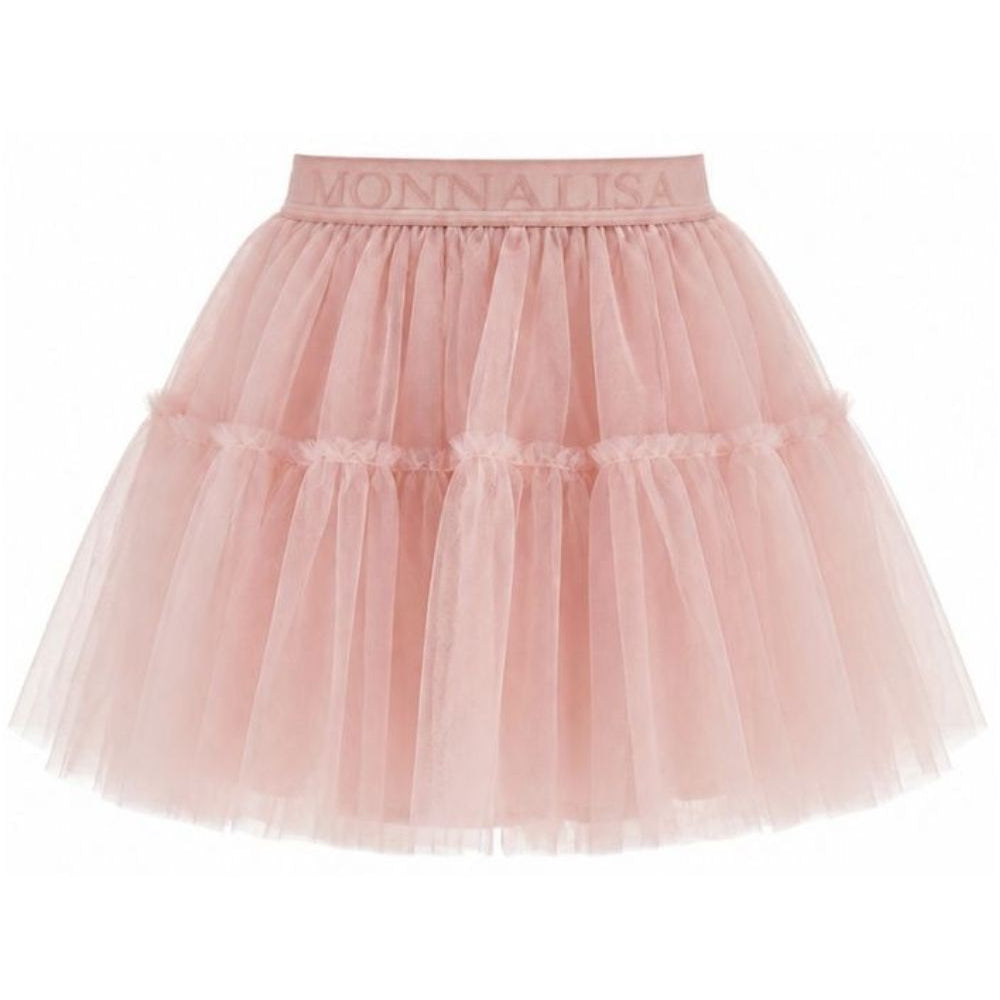 Gonna per bambina Monnalisa Kids rosa con trama in tulle 17HGON T9945 0066 MONNALISA KIDS