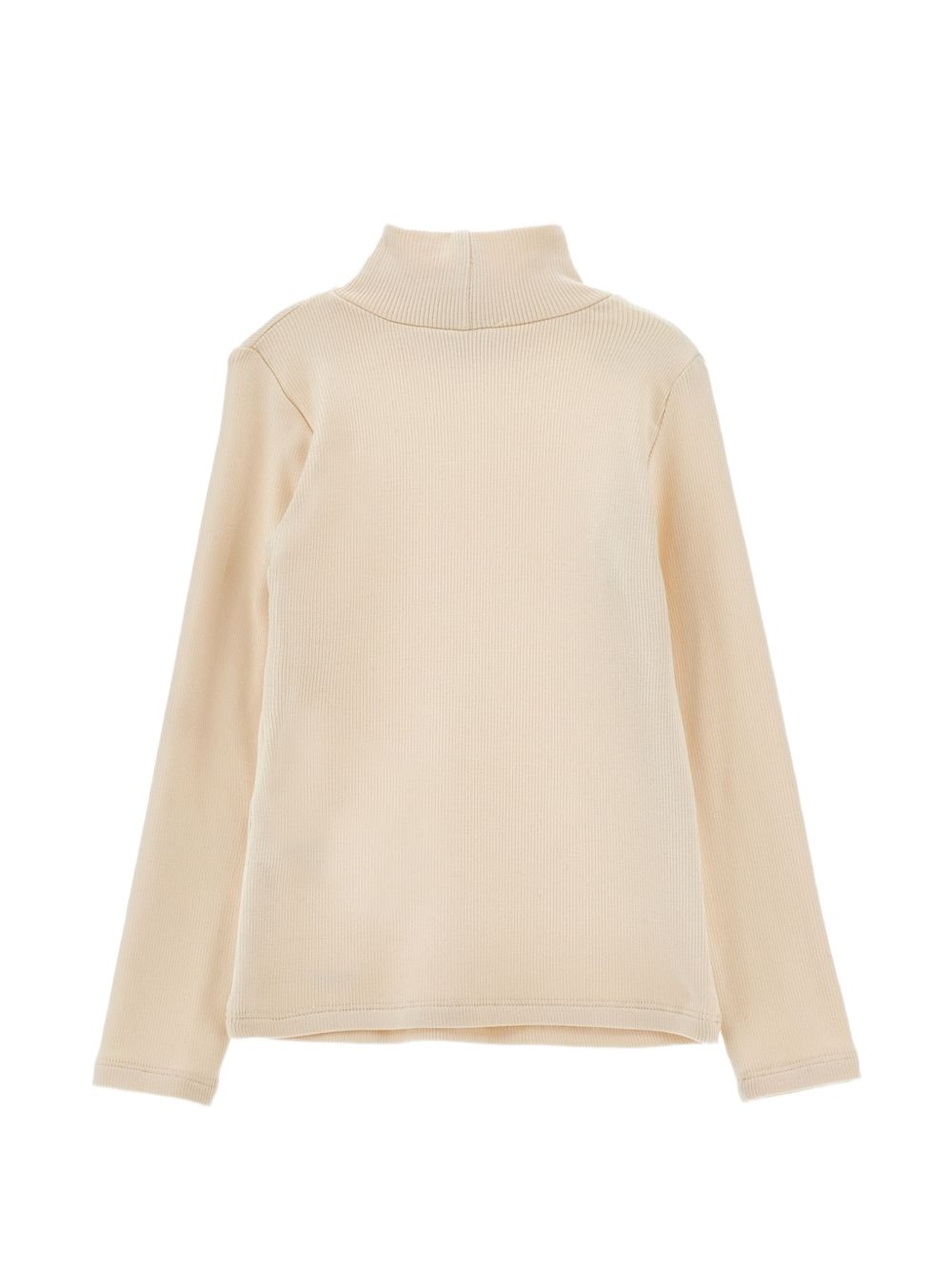 Maglione per bambina Monnalisa Kids beige con lavorazione in maglia coste 17HLUC 8212 0002 MONNALISA KIDS