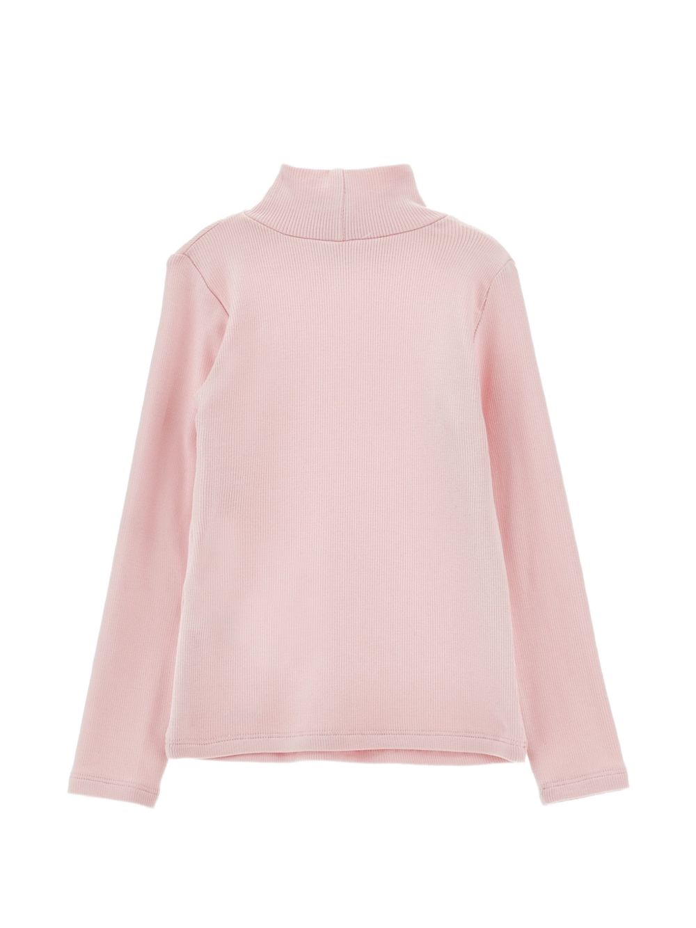 Maglione per bambina Monnalisa Kids rosa con lavorazione in maglia coste 17HLUC 8212 094F MONNALISA KIDS