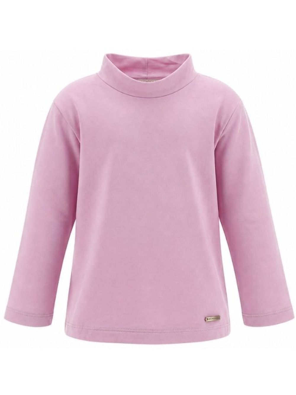 T-shirt per bambina Monnalisa Kids rosa con dettaglio collo alto 17HLUP 8201 0063 MONNALISA KIDS
