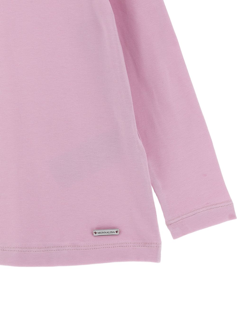 T-shirt per bambina Monnalisa Kids rosa con dettaglio collo alto 17HLUP 8201 0063 MONNALISA KIDS