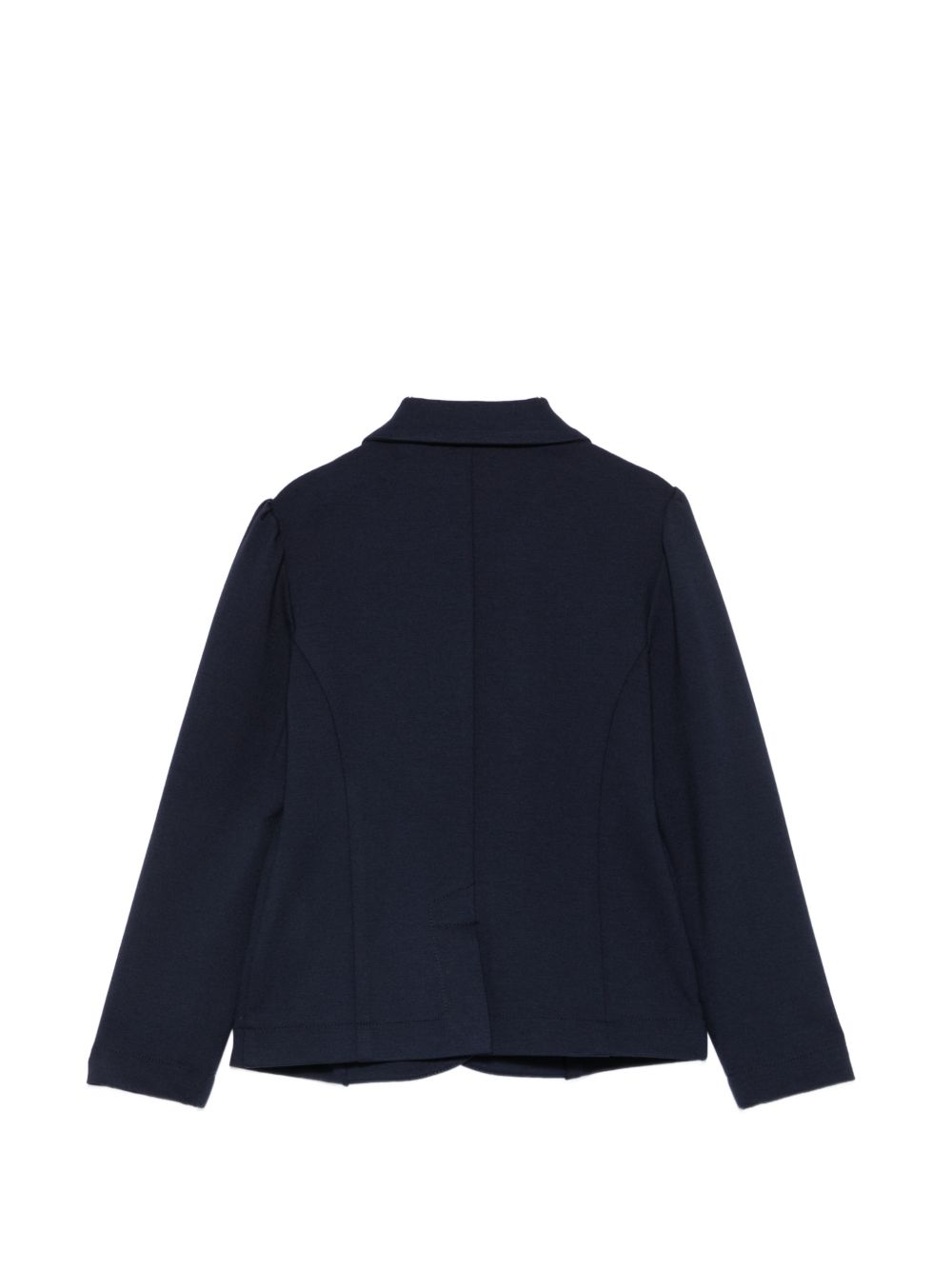 Giacca per bambina Monnalisa Kids blu con logo ricamato sul petto 18HGIA 8225 056S MONNALISA KIDS
