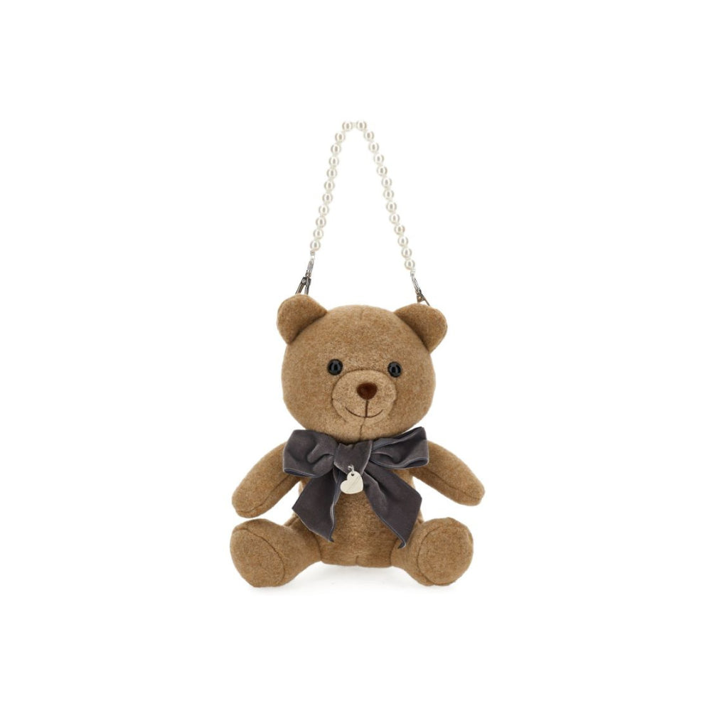 Borsa a spalla per bambina Monnalisa Kids beige con orsetto 19H003 8059 0003 MONNALISA KIDS