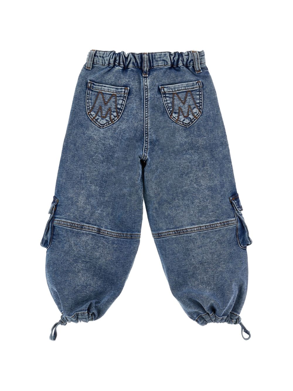 Cargo per bambina Monnalisa Kids denim con foulard rimovibile 19H410 8044 0055 MONNALISA KIDS