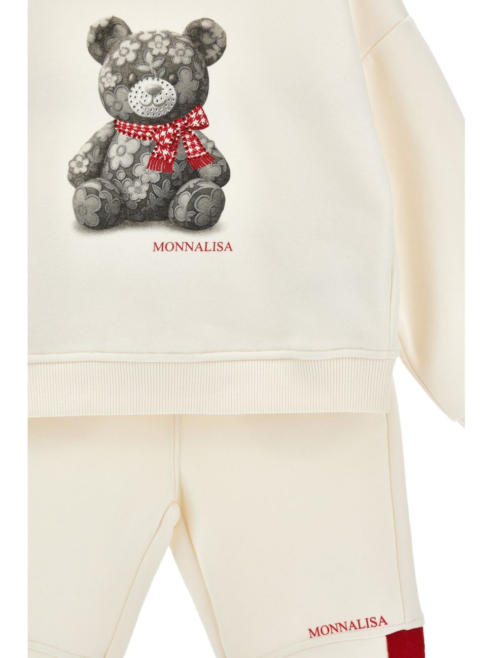 Tuta sportiva per bambina Monnalisa Kids beige con stampa Teddy Bear 19H503 8010 2943 MONNALISA KIDS
