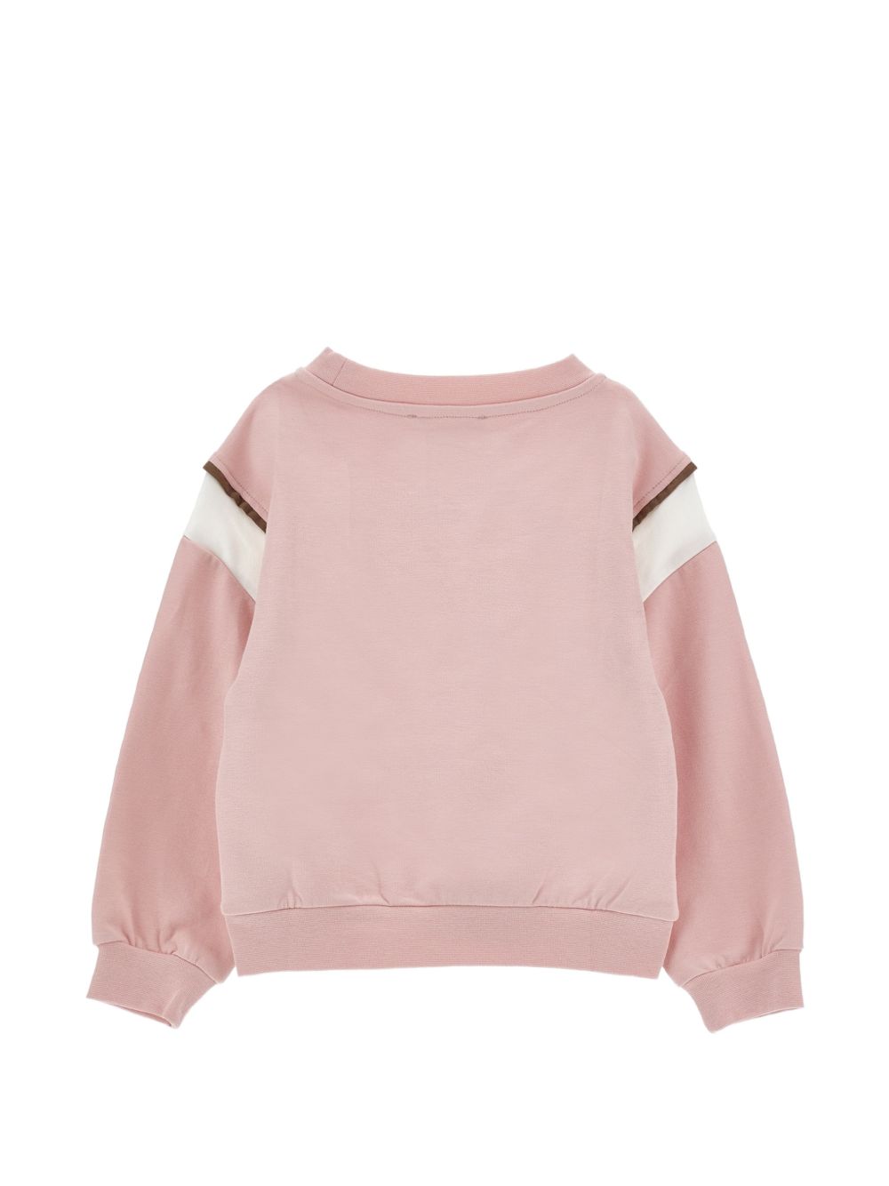 Felpa per bambina Monnalisa Kids rosa con stampa grafica 19H600RU 8006 094F MONNALISA KIDS