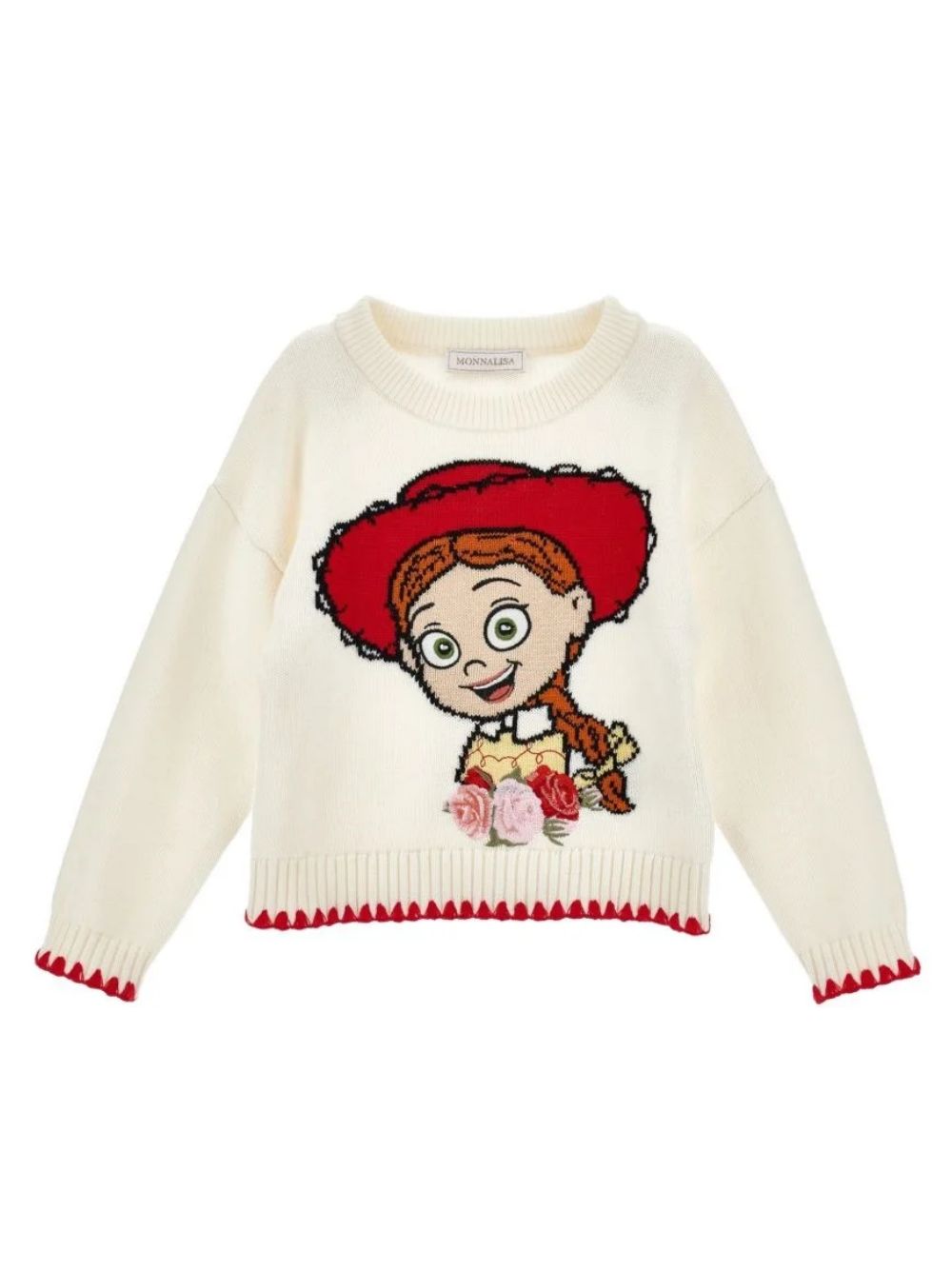 Maglione per bambina Monnalisa Kids bianco con ricamo Toy Story 19H603 8066 029F MONNALISA KIDS
