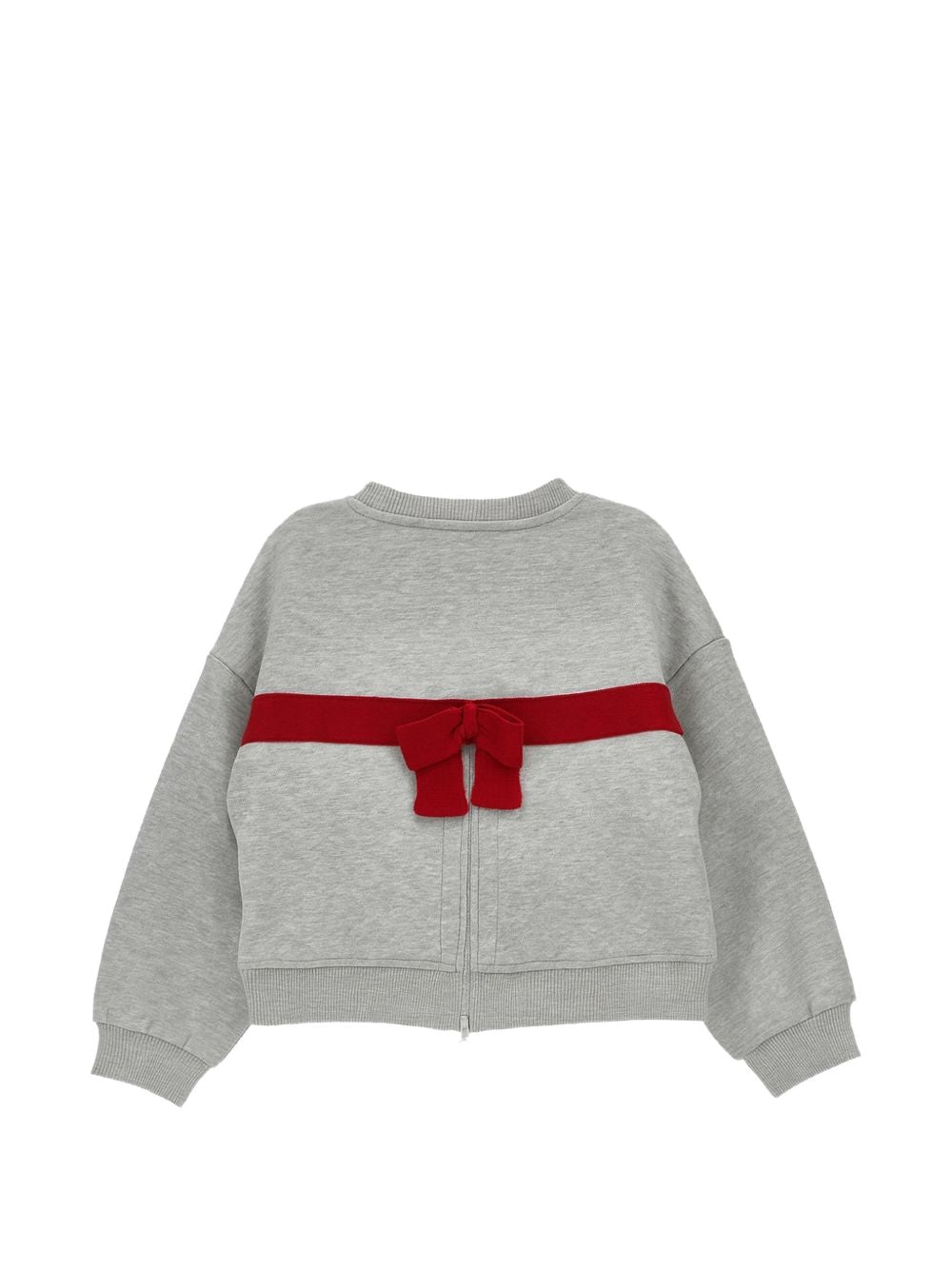 Maglione per bambina Monnalisa Kids grigio con stampa Teddy Bear 19H605NP 8010 0033 MONNALISA KIDS