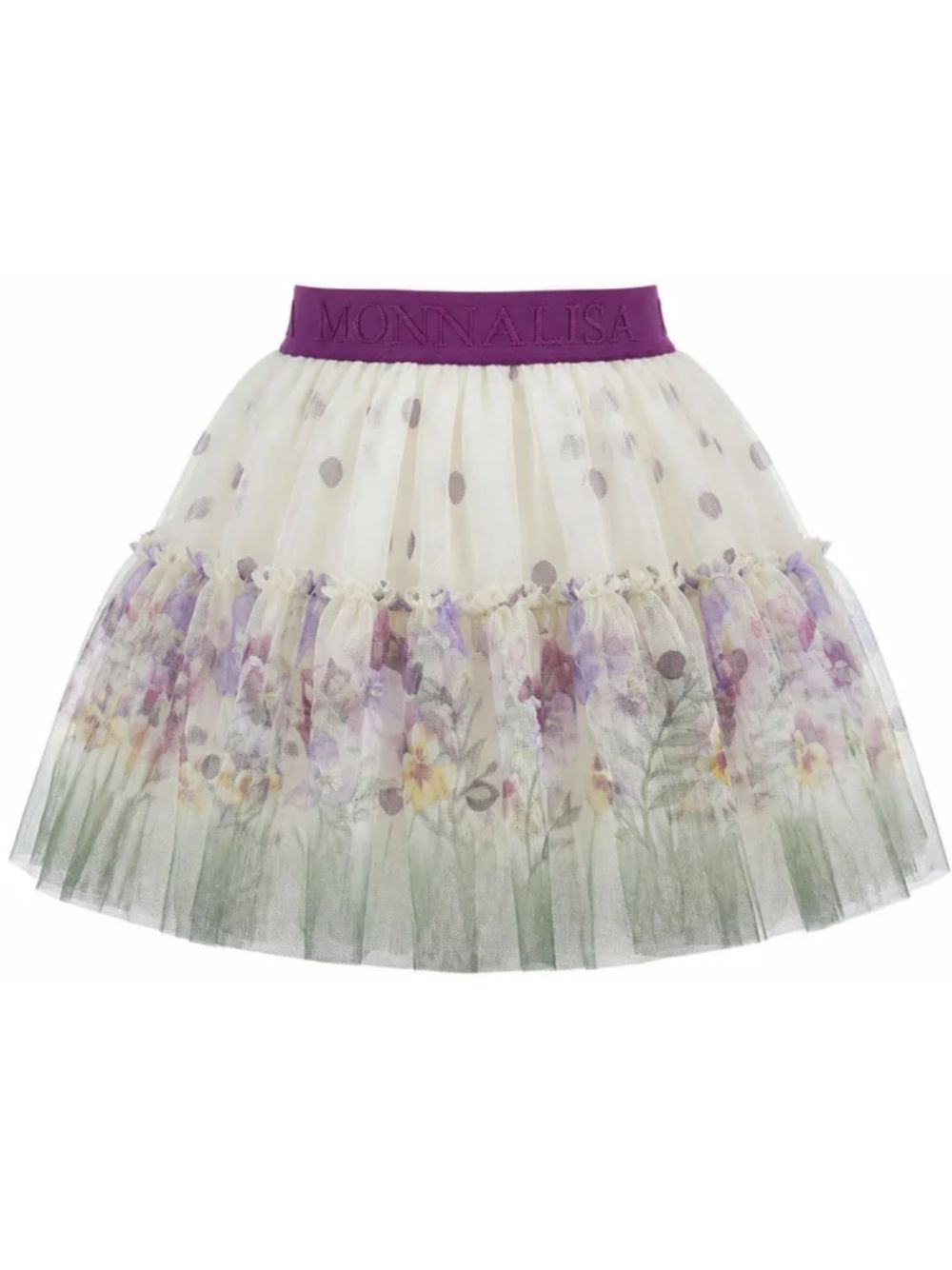 Gonna per bambina Monnalisa Kids multicolore con stampa grafica all-over 19H703 8051 029F MONNALISA KIDS