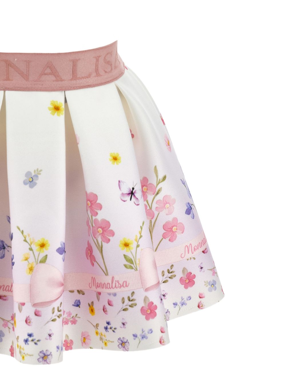 Gonna per neonata Monnalisa Kids rosa con stampa grafica fiori 31H704 8678 0184 MONNALISA KIDS