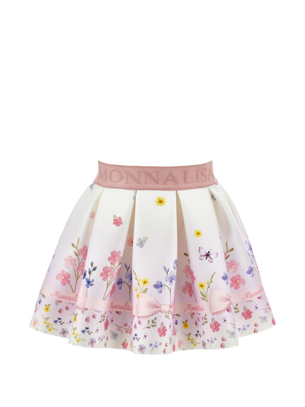 Gonna per neonata Monnalisa Kids rosa con stampa grafica fiori 31H704 8678 0184 MONNALISA KIDS