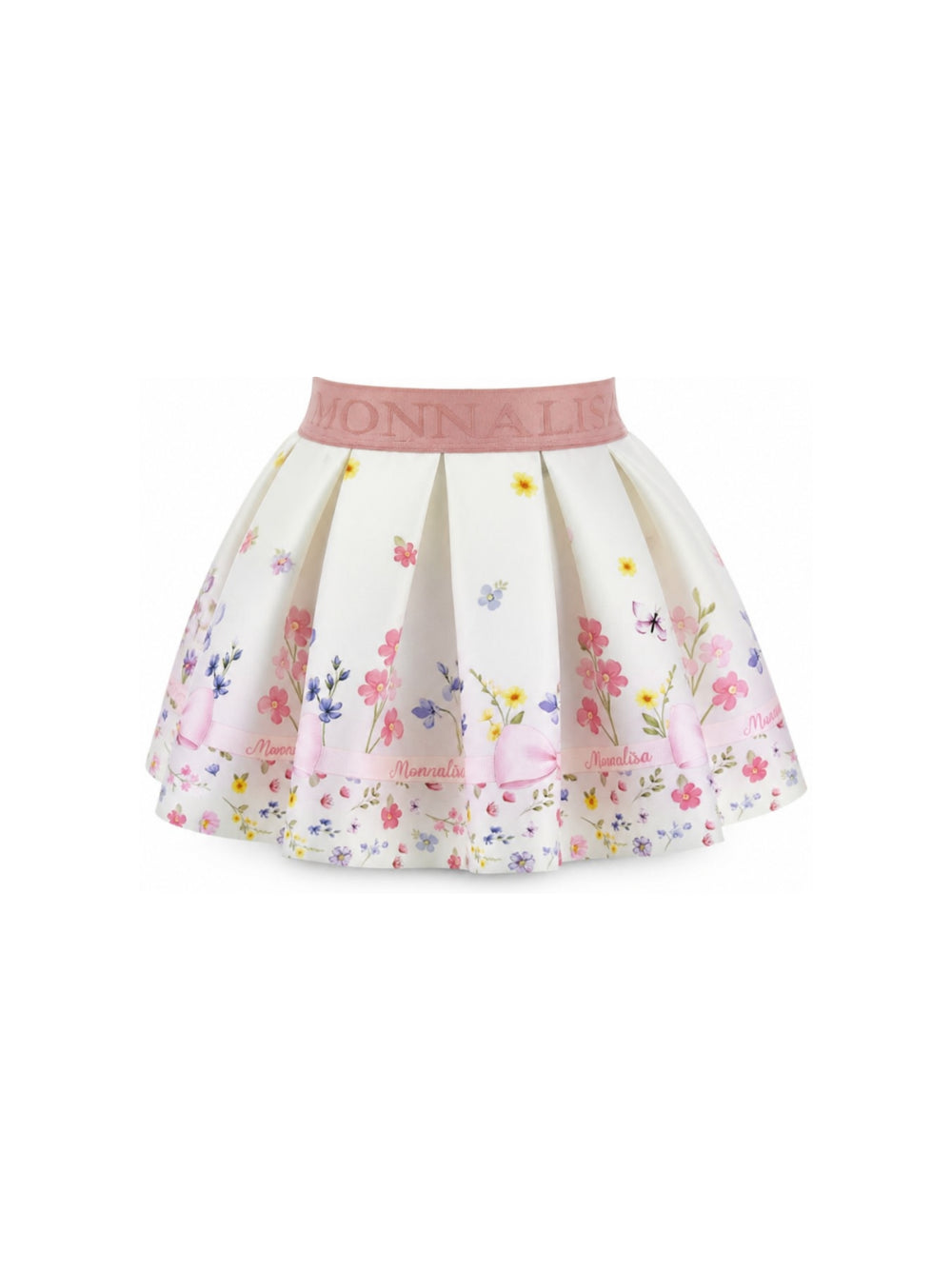 Gonna per neonata Monnalisa Kids rosa con stampa grafica fiori 31H704 8678 0184 MONNALISA KIDS