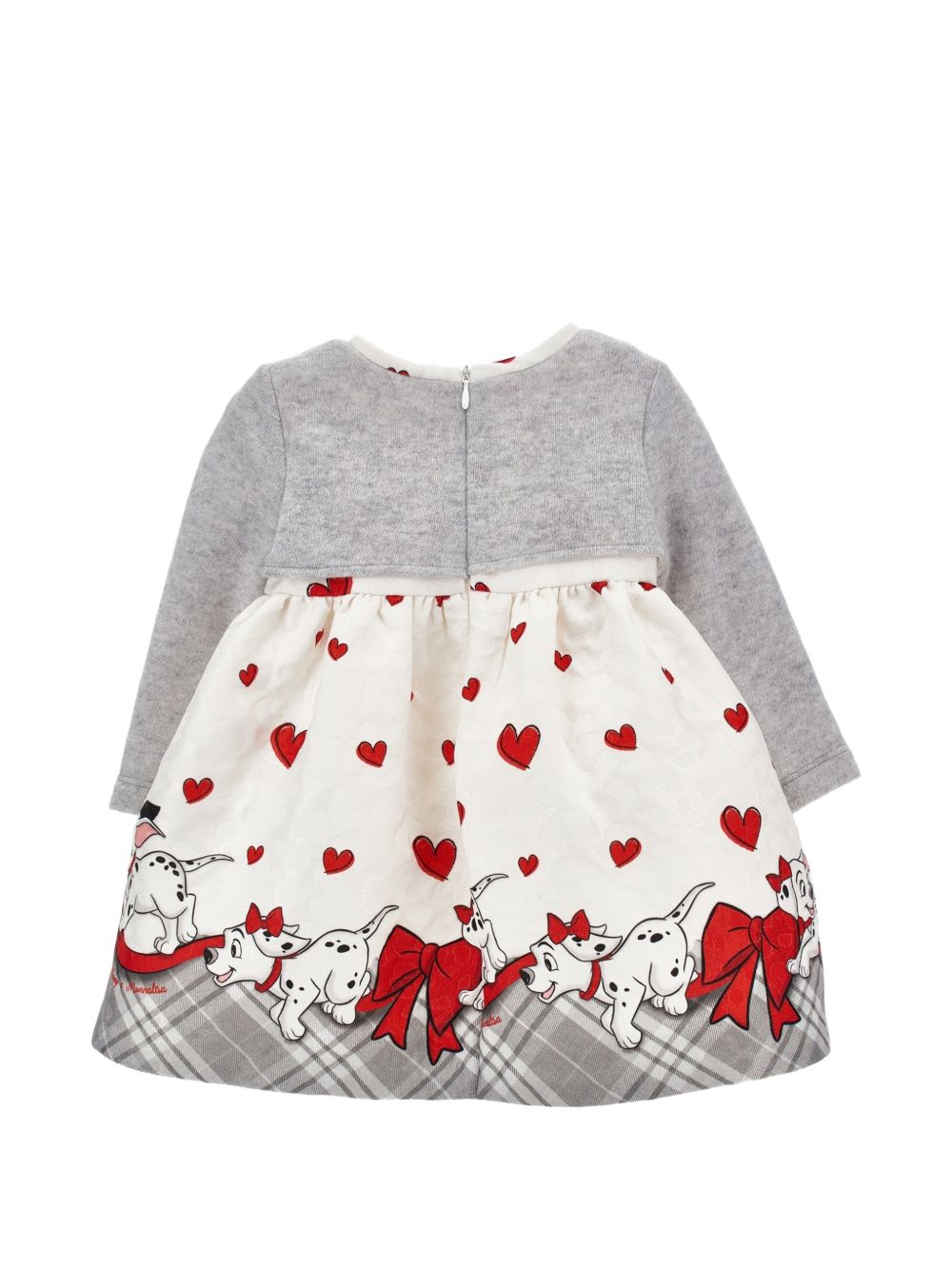Abito per neonata Monnalisa Kids x Disney écru con stampa dalmata 31H911 8665 0143 MONNALISA KIDS